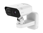 Hanwha TNM-C4940TD thermal camera with dual lenses and integrated wall mount