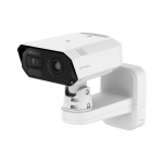 Hanwha TNM-C4940TD thermal camera with dual lenses and integrated wall mount