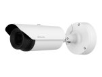 Hanwha TNO-L4030T thermal camera left view showing housing and mounting arm