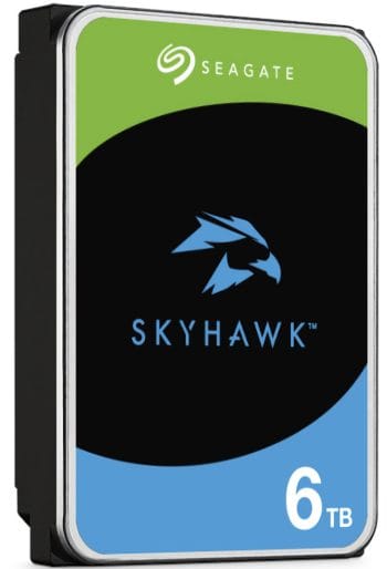 Upgrade your DVR or NVR with the Seagate SkyHawk ST6000VX009 6 TB internal hard drive. Enjoy fast data transfer and 3 years of data recovery Right View.