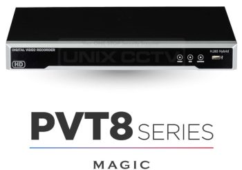 TVST-PVT8-8M08 PVT-8M Series 8 Channel 8MP (4K/UHD) H.265 Pentabrid TVI, AHD, CVI, IP, 960H DVR System, 1 × SATA Front OVT* Series No Hard Drive
