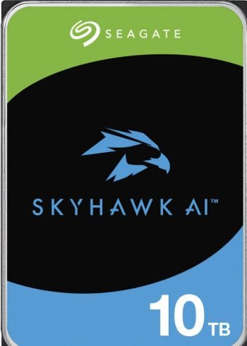 Seagate_SkyHawk_ST10000VE001_10_TB_Hard_Drive_for_AI_Surveillance_Systems_Front_View Seagate SkyHawk AI ST10000VE001 10 TB hard drive. Designed for video analytics and imaging, it's perfect for AI NVRs and DVRs Front View. Shop now at Collsam Distribution