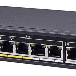 Vivotek AW-FET-060C-065, a reliable unmanaged PoE switch with 4 Fast Ethernet ports and a total power budget of 65 Watts. Choose between ST or EX mode for flexible deployment and enjoy surge protection for added peace of mind. #PoE #networking