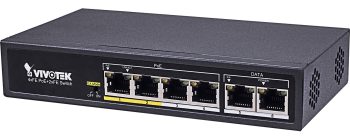 Vivotek AW-FET-060C-065, a reliable unmanaged PoE switch with 4 Fast Ethernet ports and a total power budget of 65 Watts. Choose between ST or EX mode for flexible deployment and enjoy surge protection for added peace of mind. #PoE #networking