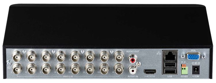 Eyemax TVST-RX1116 16CH 5MP Hybrid DVR, NDAA compliant and supports up to 5MP TVI, AHD, CVI, and 4MP IP. With advanced features like Ultra Motion Detection and Audio over Coax Back, trust Collsam Security for all your Eyemax Prime needs.