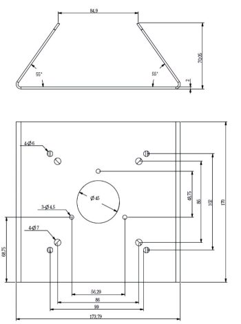 Securely mount your Vivotek surveillance cameras on poles with the durable AM-312_V03. Easy installation, wide compatibility, and weather resistance. NDAA and TTA compliant Dimensions.