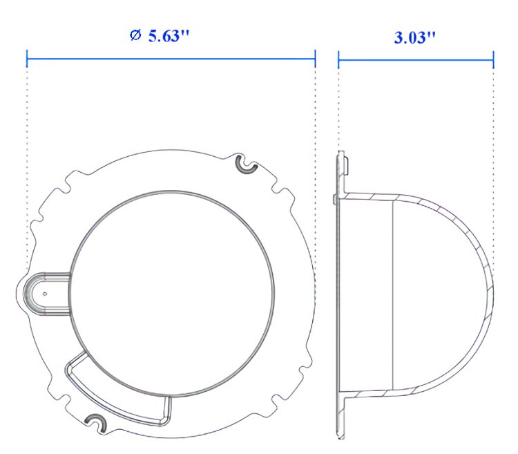 Protect your Vivotek dome cameras with the durable AC-22B Smoked Bubble. Made of hard-coated PC material, it fits FD9167, FD9367, FD9365, and FD9391 models Dimensions.