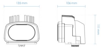 Enhance your surveillance system with the Vivotek AI-109 IR Illuminator. With a powerful 48W output and advanced features, it's the perfect addition for long-range night vision. Compatible with multiple enclosures for seamless integration. Shop now Dimensions!