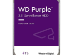 Western Digital WD64PURZ 6TB WD Purple surveillance hard drive front view