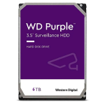 Western Digital WD64PURZ 6TB WD Purple surveillance hard drive front view