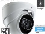 Eyemax NIU-E4142-W28A 4MP Starlight Turret Network Camera. With WizSense AI, H.265 codec, and intelligent detection, this camera offers high image definition and flexible coding for various environments. Plus, it's equipped with built-in IR LED and IP67 protection for reliable performance. Order now and experience advanced security features!