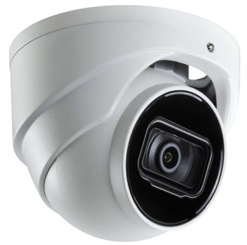 Eyemax NIU-E4142-W28A 4MP Starlight Turret Network Camera. With WizSense AI, H.265 codec, and intelligent detection, this camera offers high image definition and flexible coding for various environments. Plus, it's equipped with built-in IR LED and IP67 protection for reliable performance. Order now and experience advanced security features, angled!