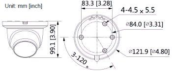 Capture crystal clear images day or night with Eyemax NCU-E42S2-AW28 4MP Turret Network Camera. Advanced AI technology and dual illuminators for enhanced security, Dimensions. Shop features now!