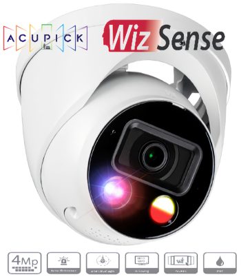 Eyemax NIU-EA42S5-YSW28 4MP Turret IP Camera. Featuring AI technology, active deterrence, and smart motion detection, this camera offers top-notch protection. Plus, its Starlight technology and IP67 protection make it perfect for outdoor use.