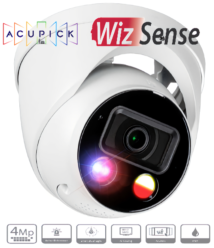 Eyemax NIU-EA42S5-YSW28 4MP Turret IP Camera. Featuring AI technology, active deterrence, and smart motion detection, this camera offers top-notch protection. Plus, its Starlight technology and IP67 protection make it perfect for outdoor use.