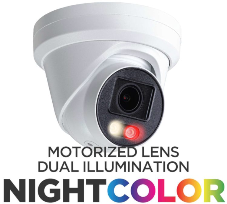 Eyemax NCU-D8210M-AW1 8MP Dual-Light Night Color IP Turret. With advanced features like NDAA compliance and dual illumination, this camera offers superior performance and peace of mind. Shop now and experience the 82ft (24.99 m) IR range and 65ft (19.81 m) white light range Nightcolor