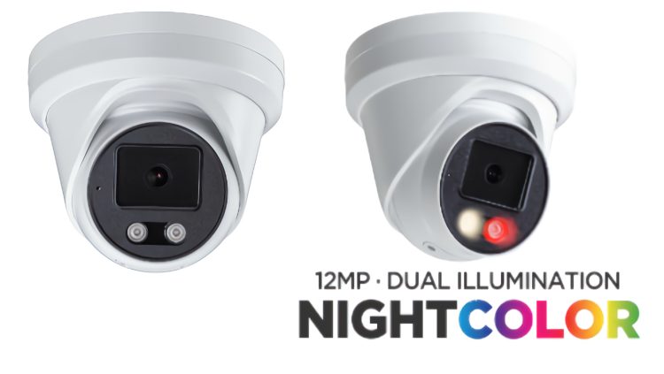 Upgrade your surveillance system with Eyemax NIU-D12210-AW36 12MP Dual-Light Night Color IP Turret. NDAA compliant, 82ft (24.99 m) IR range, and P2P support.