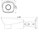 Capture license plates with ease using the Eyemax NLP-C2712M-W72 IP camera. 1080p resolution, 330ft IR range, and 120dB WDR for clear images Dimensions.
