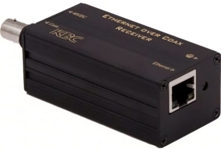 Get reliable connectivity with the KBC EECF1-LN1-R-WX-B, a ruggedized Ethernet over coax receiver. Easy installation, PoE support, and LED indicators.