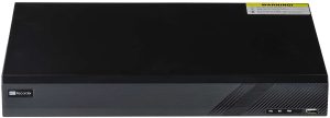 Telpix TVST-TD2716-N5A 16Channel (8 IP + 16 Coax Channel to IP) 5MP Penta-brid DVR, featuring AI smart motion detection and perimeter protection. Supports multiple formats and up to 24 IP channels. HDMI, VGA, and eSATA ports for easy connectivity Up to 20 Terabyte Storage, Front View.