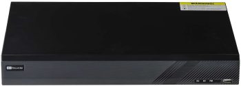 Telpix TVST-TD2716-N5A 16Channel (8 IP + 16 Coax Channel to IP) 5MP Penta-brid DVR, featuring AI smart motion detection and perimeter protection. Supports multiple formats and up to 24 IP channels. HDMI, VGA, and eSATA ports for easy connectivity Up to 20 Terabyte Storage, Front View.