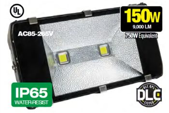 LEDVON OPC-FL-FUB350D 150W two COB Aluminum Floodlight,, the ultimate solution for all your outdoor lighting needs. This bright light with two COB technology works well for places like businesses, sports fields, and parking lots.