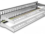 CN-PP-0P48A 48-Port Blank Keystone 2U Patch Panel. Designed for use with keystone jacks, it's perfect for audio, video, and data. English-speaking support available during business hours. Create a seamless patch panel solution with a sturdy 19 inches (48.26 cm) design and pre-numbered ports Back Panel View.