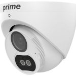 Enhance your security with the Prime TCU-RS2042-AW28 2Megapixel Night Color 4-In-1 Coax Turret Camera. NDAA compliant, 2.8 mm fixed lens, and 131.23 ft (40 m) IR distance Left View.