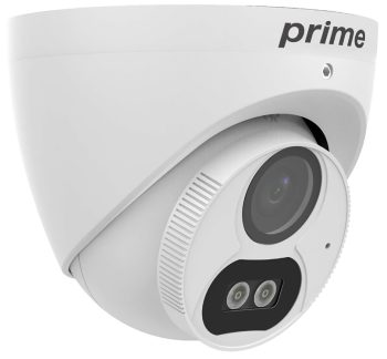 Upgrade your security with the Prime TCU RS5042-AW28 5Megapixel Night Color Coax Turret Camera. NDAA compliant, 131.23 ft (40 m) IR distance, and 3-axis construction for easy operation Right View.