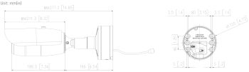 Illustra IFS05-B31-OIB4 tele bullet camera dimensions diagram