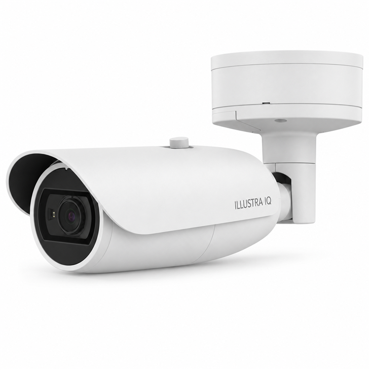 Illustra IFS05-B31-OIB4 5MP tele bullet IP camera left view
