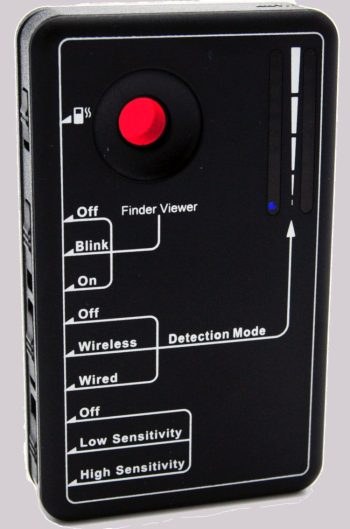 Protect Your Privacy with the LawMate RD-30 RF Detector to Find Hidden Cameras, Bugs, and GPS Trackers with Ease Front View with Camera Detected