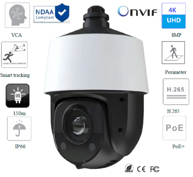 IP-5PT8ISN27-25X-2 PTZ IP camera. With advanced features like 25x optical zoom and intelligent video analytics, this camera provides clear and reliable monitoring in any weather condition. Order now and experience top-notch security. #PTZcamera #surveillance #IPcamera