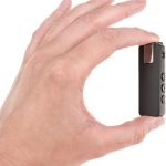 Capture high-quality audio discreetly with K-ULTRA-OTG Tiny Wearable Audio Recorder 8 GB. Ultra-compact, one-touch recording, and OTG support Held in Hand
