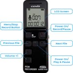 Capture high-quality audio with PBN Technology K-PASS-OTG, a digital voice recorder with password protection and versatile compatibility. Perfect for professionals and investigators Buttons Description.