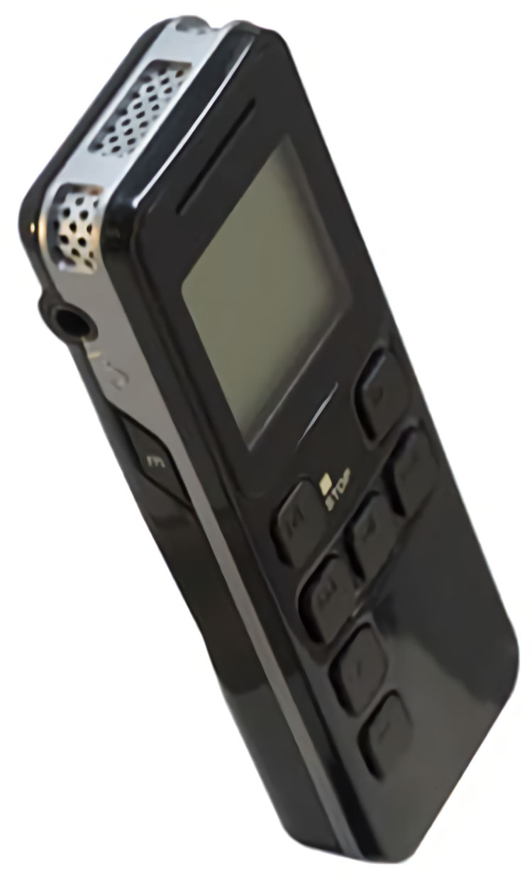 Capture high-quality audio with PBN Technology K-PASS-OTG, a digital voice recorder with password protection and versatile compatibility. Perfect for professionals and investigators Side View.
