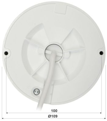 Upgrade your security with the Uniview IPC322LB-AF28WK-G 2MP Wi-Fi Fixed Dome IP Network Camera. Vandal-resistant, with built-in Wi-Fi and microphone, this camera offers high-quality surveillance day and night. Perfect for discreet installations, it's also NDAA compliant and can be easily integrated into existing systems. With a wide field of view and advanced features like infrared intensity adjustment, this camera is a smart choice for any indoor or outdoor setting Bottom View. Get yours now and enjoy peace of mind.