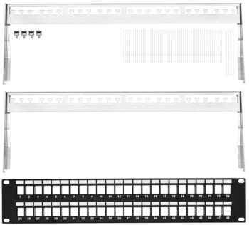 Upgrade your network with Collsam's CN-PP-6P48UA 48-port keystone patch panel. CAT6 is unshielded from flexible connections and easy changes Disassembled.