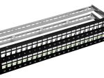Upgrade your network with Collsam's CN-PP-6P48UA 48-port keystone patch panel. CAT6 is unshielded from flexible connections and easy changes Front View