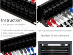 Upgrade your network with Collsam's CN-PP-6P48UA 48-port keystone patch panel. CAT6 is unshielded from flexible connections and easy changes Instructions.