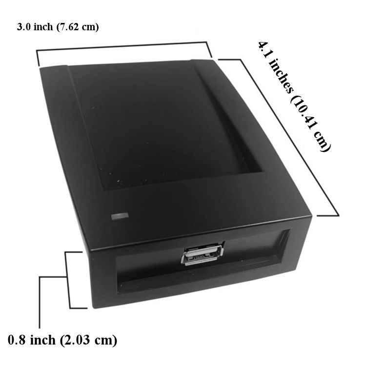 Efficient and Convenient USB Card Issuer for Access Control Systems Luminys R ECA Dimensions