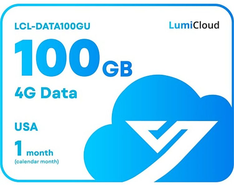 Upgrade your business data game with Luminys LCL-DATA100GU LumiCloud 4G Monthly Data 100GB USA. High-speed, reliable and perfect for on-the-go professionals. Supports major cellular networks and the LumiGuardian Solar Trailer. Get yours now!