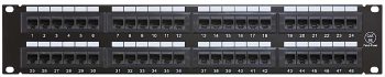 Upgrade your network with Collsam's CN-KD-PP6-06 Wall-Mount 19IN CAT6 Patch Panel. With 48 ports and a 2U form factor, it's perfect for organized and flexible cable management. Supports speeds up to 1 Gigabit Ethernet Front. #networking #cablemanagement