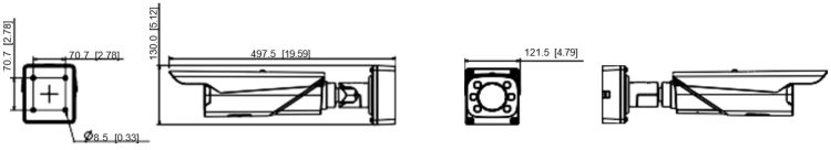 Luminys N9L-4RAL is a 4MP outdoor network license plate recognition (LPR) bullet camera