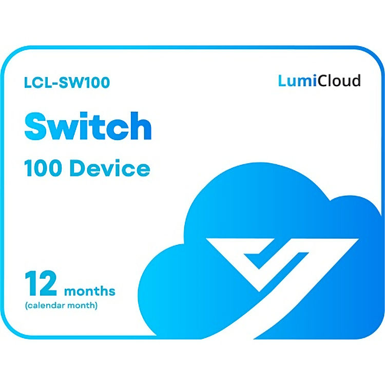 Upgrade your network management with Luminys LCL-SW100 LumiCloud Network Switch. Get a one-year subscription for efficient data exchange and monitoring of up to 100 devices. Experience seamless PoE management and switch status monitoring. Order now!