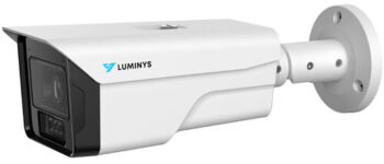 Luminys N5B-4CA2, an NDAA-compliant 4MP outdoor bullet camera. Capture full-color footage day or night with AI features and long-distance PoE transmission. Durable and weather-resistant for reliable surveillance.