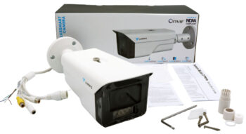 Luminys N5B-4CA2, an NDAA-compliant 4MP outdoor bullet camera. Capture full-color footage day or night with AI features and long-distance PoE transmission. Durable and weather-resistant for reliable surveillance.