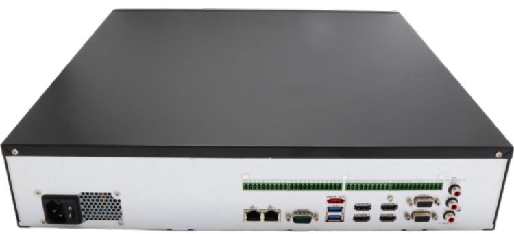 128 Channel NVR, AcuSense, Analytics+, Face Detection, NDAA Compliant, Network Video Recorder NVR, Perimeter Protection, Seagate, Smart Motion Detection (SMD), Two-Way Audio, Vehicle License Plate Comparison, WizMind Back View