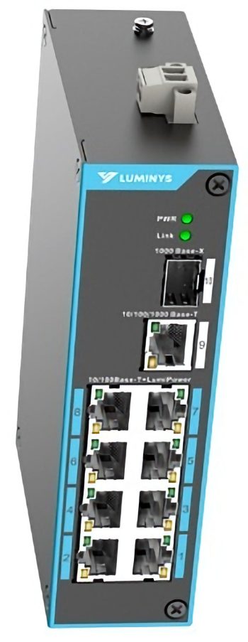 Upgrade your security infrastructure with Luminys SUL-10MLA, an 8-port unmanaged PoE switch with extended range and support for various PoE standards. Simplify installation and power management for your surveillance systems.