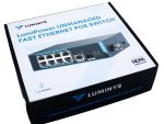 Upgrade your security infrastructure with Luminys SUL-10MLA, an 8-port unmanaged PoE switch with extended range and support for various PoE standards. Simplify installation and power management for your surveillance systems.
